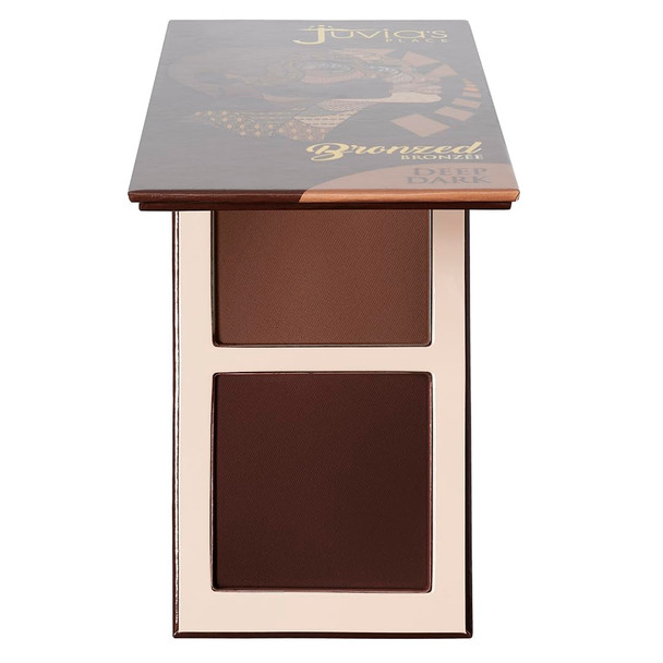 Juvia'S Place Bronzed Duo Bronzer Deep Dark - Soft Matte Bronzer Contour Pressed Long-Wearing & Buildable Bronzing Powder - Suitable For Very Dark To Rich Chocolate Skin Tone