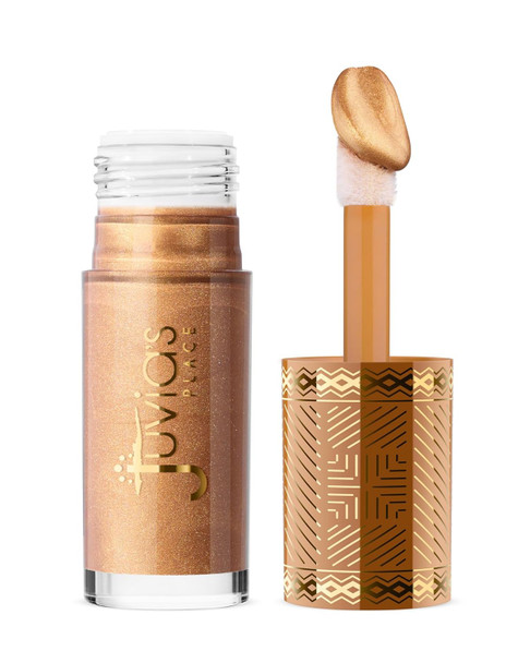 Juvia'S Place Nubian Glow Liquid Luminizer - Radiant Highlighter For Face And Body Buildable Shimmer Versatile Shades For All Skin Tones Long-Wearing Liquid Highlight - Golden Hour 0.27 Fl Oz