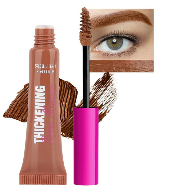 Kaely 2Pcs Thickening Brow Mascara Tinted Eyebrow Gel Waterproof Eyebrow Color Makeup Vegan Cruelty Free Maquillaje Gel Para Cejas A Prueba De Agua 07 Espresso