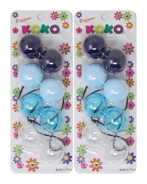 Koko Priemum 8 Pcs Big Bubble Ball Hair Ties. Elastics Ties 32Mm Ball Bubble Ponytail Holders. Colorful Elastic Accessories For Baby Kids Children Girls Women All Ages (Multicolor)