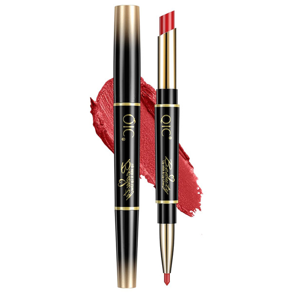 Kunshnbei Red Lip Liner And Lipstick For Women Long Lasting Color 2 In 1 Lipstick With Lip Liner Pencil Combo Lipliner Pencil Waterproof 24 Hour Lipstick With Lip Liner