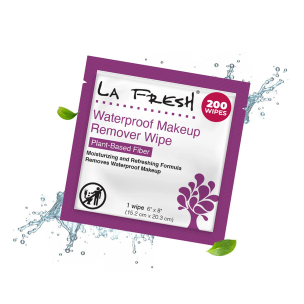 La Fresh 24/7 Makeup Remover Wipes Easily Remove Waterproof Makeup And Moisturizing Pack Of 50 Individually Wrapped Wet Wipes Skincare Travel Essentials