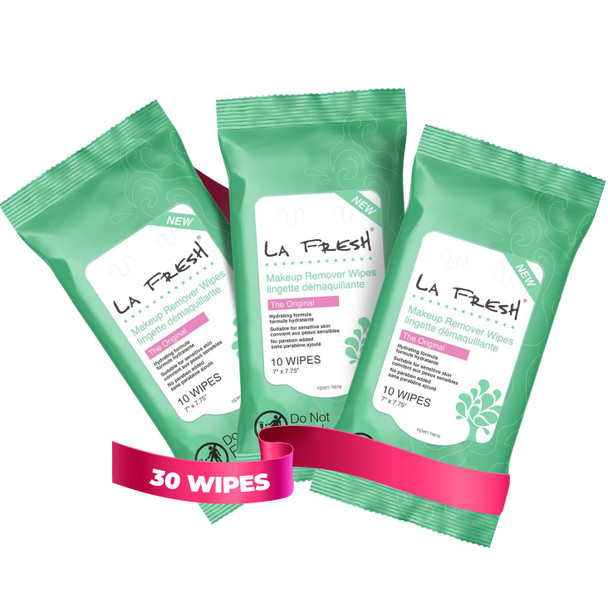 La Fresh Makeup Remover Wipes With Vitamin E - Make Up Remover For Face Eyes Lips - Face Travel Essentials - Case Of 200Ct Makeup Wipes