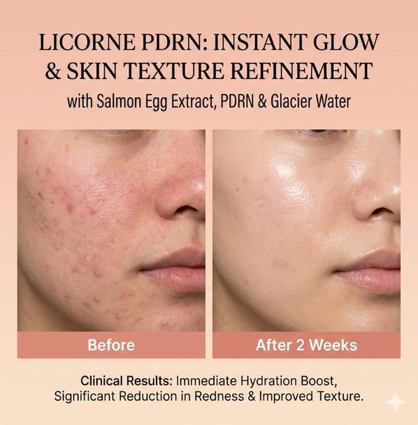 Licorne Pdrn Toning Pads (70 Count) Korean Facial Toner Pads For Hydrated & Smooth-Looking Skin Dual-Sided Essence Pads With Niacinamide