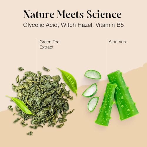 Livaclean 60 Ct 20% Glycolic Acid Peel Pads With Aloe Vera Resurfacing Toner Pads For Face Exfoliating Wipes For Fine Lines Wrinkles Large Pores Textured Skin Includes Tweezer