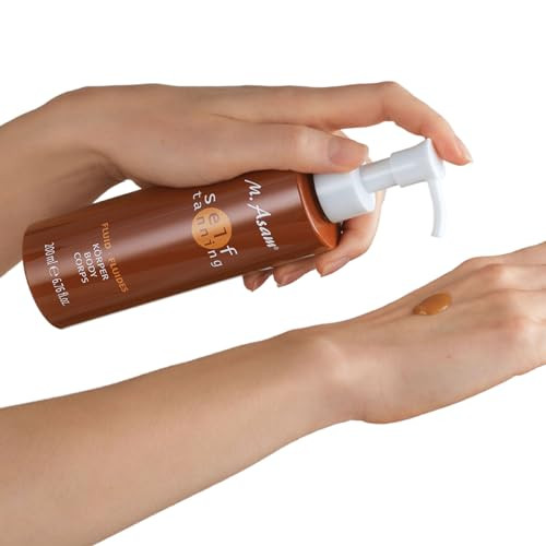 M. Asam Sun Self Tanning Fluid (6.76 Fl Oz) - Body Self-Tanner With Immediate & Long-Term Effect Natural-Looking & Long-Lasting Tan Tanning Lotion With Moisturizing Ingredients.