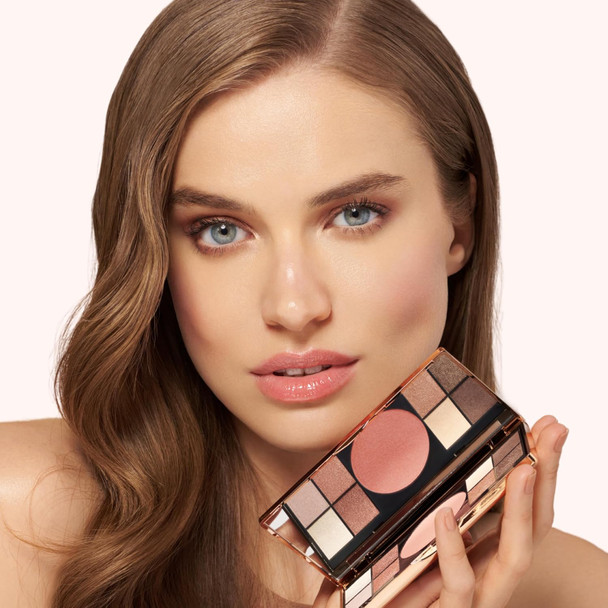 M. Asam Magic Finish Elegant Vibes Palette (8 X 0.03 Oz + 1X 0.14G) - Eye Shadow Palette 8 Harmonizing Eyeshadow Shades & Blush High Color Payoff Satin-Touch Texture Enriched With Vitamin E