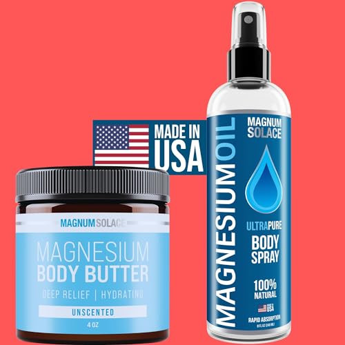 Magnum Solace Magnesium Spray And Magnesium Body Butter Cream