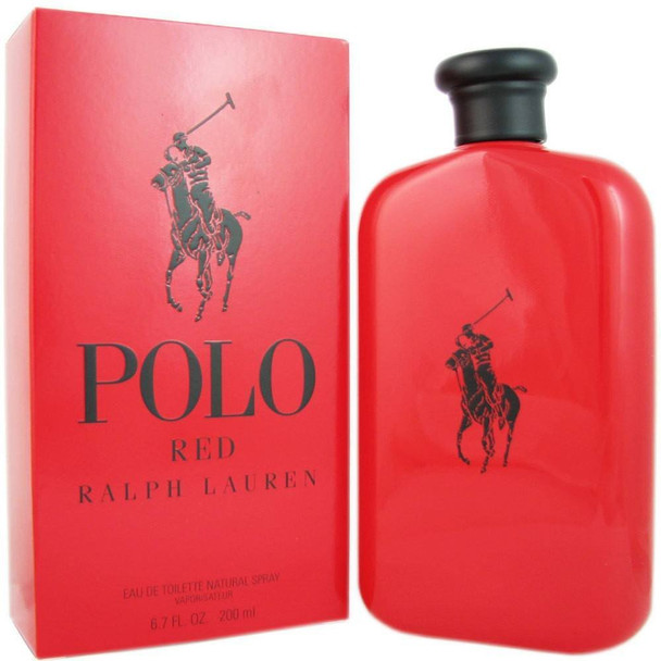 Polo Red By Ralph Lauren Eau De Toilette Spray for Men,6.7 Fl Oz, Pack of 1
