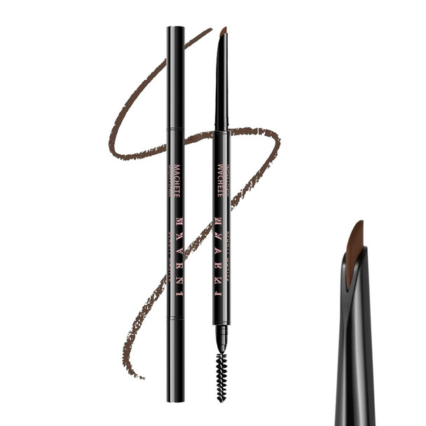 Maksure Microblading Eyebrow PencilEyebrow Retractable Definer PencilAngled Precision Tip0.1Mm Ultra Slim Eyebrow MakeupLong-Lasting WaterproofSmudgeproof (05 Deep Brown 1 Pack)