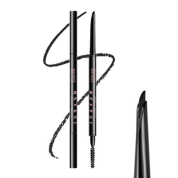Maksure Microblading Eyebrow PencilEyebrow Retractable Definer PencilAngled Precision Tip0.1Mm Ultra Slim Eyebrow MakeupLong-Lasting WaterproofSmudgeproof (05 Deep Brown 1 Pack)