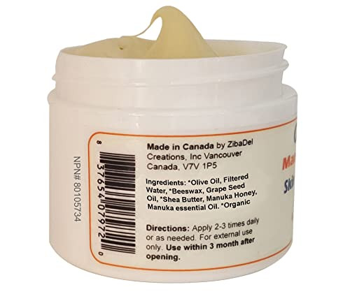 Manuka People Organic Manuka Honey Skin Moisturizer Cream For Sensitive Dry Skin Honey Relief For All Ages Natural Moisturizer Cream For Face And Body Made In Canada (4 Oz)