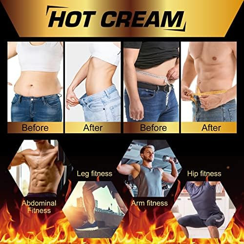 Mcukv Hot Sweat Cream Fat Burning Cream For Belly Natural Sweat Enhancer Cream For Men And Women Body Sculpting Cellulite Workout Cream Weight Loss Cellulite Treatment For Thighs Legs Arms Buttocks