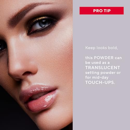 Mirabella Universal Pressed Setting Makeup Powder Glow By Beauty - Translucent Matte Setting Powder Infused With Hyaluronic Acid & Collagen With Lightweight Flawless Finish - Blurring Anti-Aging &