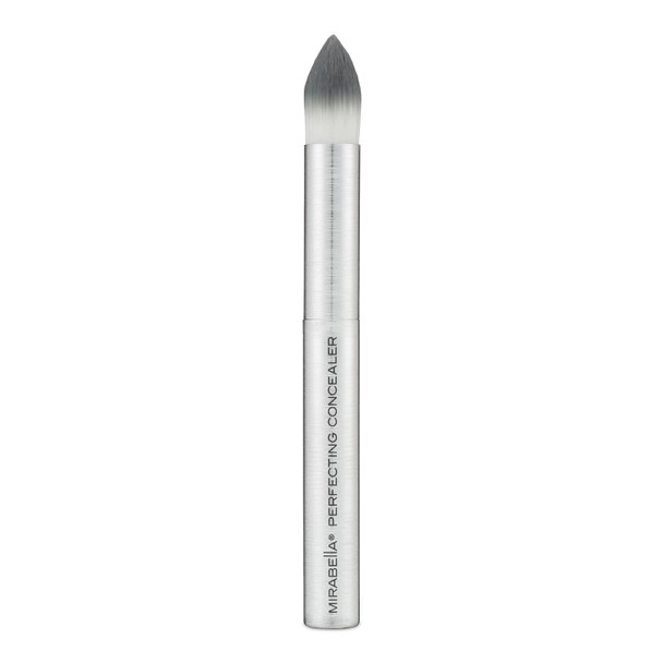 Mirabella Fan Brush Premium Professional Makeup Brush Collection Cruelty-Free Synthetic Bristle Brush With Hand-Sculpted Brushed Aluminum Handle Luxury Blending Brush For Makeup