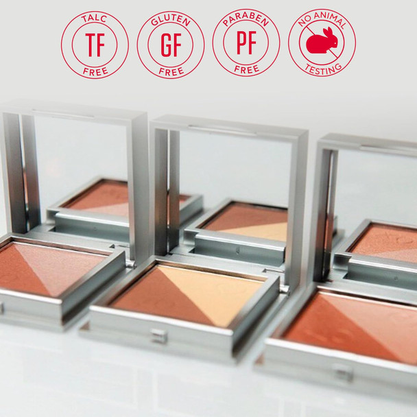 Mirabella Sculpt Duo Powder Bronzer & Contour Palette Blendable Lightweight Mineral Bronzer And Contour Makeup Powders Offer Flawless Buildable Color In Matte & Glowy Shades Fate/Serendipity