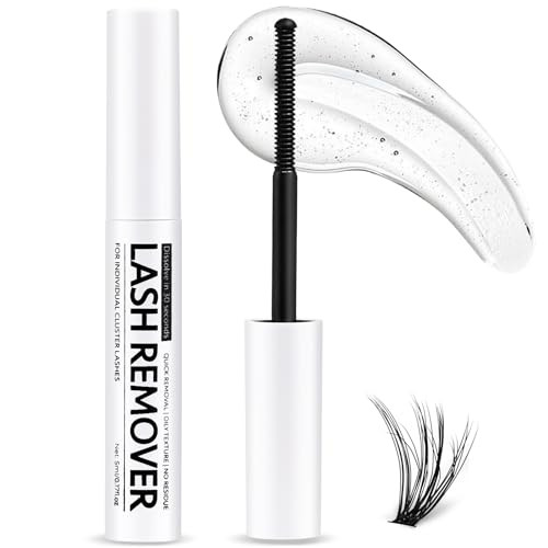 Miuffue Eyelash Glue Remover 5Ml Cluster Lash Remover For Individual False Lashes Bond And Wispys Gentle Non-Irritating Mascara Wand