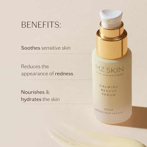 Mz Skin By Maryam Zamani Md Mz Skin Calming Rescue Serum 1.01Fl Oz | Prebiotic Soothing Serum For Sensitive Redness-Prone Skin | Strengthens Barrier Hydrates & Reduces Irritation