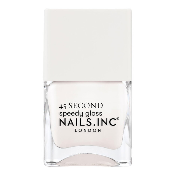 Nails Inc 45 Second Speedy Gloss Natalie Pale Yellow Neon No Chip Long Lasting Quick Dry Air Dry Professional Manicures & Pedicures Fingernails & Toenails Vegan Nail Polish 0.47 Fl Oz