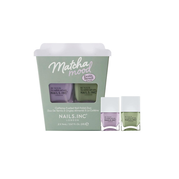 Nails Inc Be Your Inc.Redible Self We Wear Pink Nail Polish Duo Long Lasting Glossy Nail Color Bubblegum Scented Airy Dry Full Coverage Chip Resistant Salon Quality Manicure 2 Piece Set