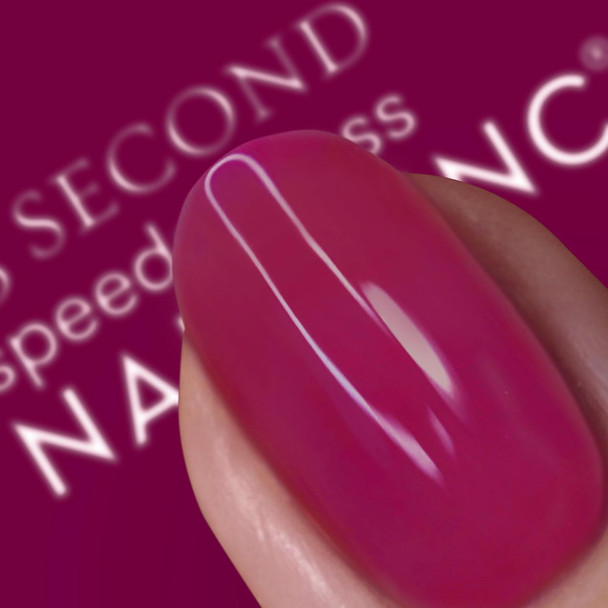 Nails Inc Ready To Jelly Sheer Berry Fast Drying Long Lasting High Shine Chip Resistant Translucent Effect Air Dry Manicure Cruelty Free See Through Nail Polish Amelia 0.47 Fl Oz