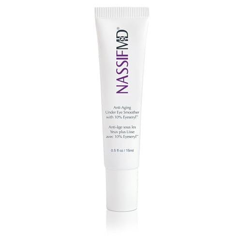 Nassifmd Under Eye Smoother Firming Cream Anti-Aging Eye Cream For Dark Circles Puffiness & Wrinkles