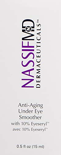 Nassifmd Under Eye Smoother Firming Cream Anti-Aging Eye Cream For Dark Circles Puffiness & Wrinkles