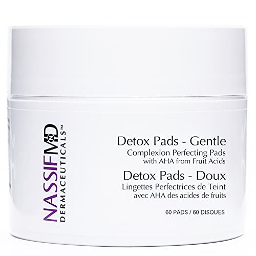 Nassifmd Gentle Detox Pads Surgeon-Created Fruit Acid Complex For Sensitive Skin Brightens Exfoliates & Reduces Wrinkles Dermatologist-Tested