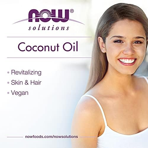 Now Foods Now Solutions Coconut Oil Naturally Revitalizing For Skin And Hair Conditioning Moisturizer Convenient Travel Size 3-Ounce