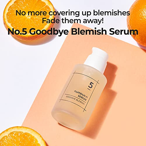 Numbuzin No.5 Serum | Goodbye Blemish Serum | For Acne Scars With Vitamin C Niacinamide Antioxidant | Lightweight Gel Korean Skincare For Face | 1.69 Fl. Oz.