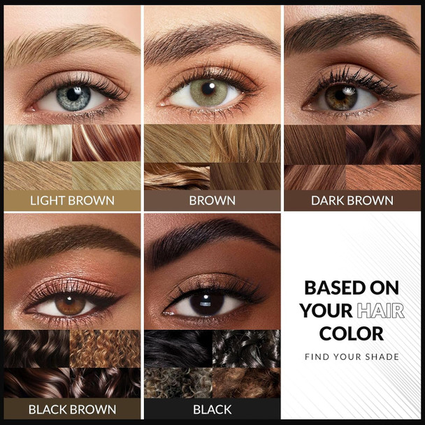 Oetuiow Eyebrow Pen Dual-Ended Brow Pencil With 2-Fork Tip & Precise Brush-Tip Eyebrow Pencil For Women Waterproof Long-Lasting Natural Brow Tint (Light Brown)