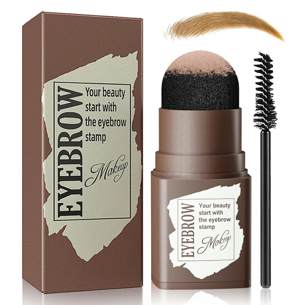 Oetuiow Eyebrow Stamp And Eyebrow Stencil Kit Eyebrow Powder With 24 Reusable Eyebrow Stencils Kit For Beginners To Natural Brow 1 Step Brow Stamp Kit Smudge-Proof & Long-Lasting & Waterproof (Black Brown)