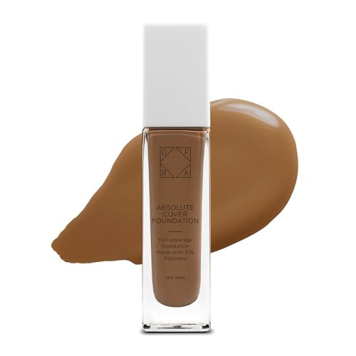 Ofra Absolute Cover Foundation #9 | Liquid Medium Coverage Foundation With Natural Finish | Oil-Free Face Makeup | Tan Deep Shade With Warm Undertone | 1Oz/30Ml