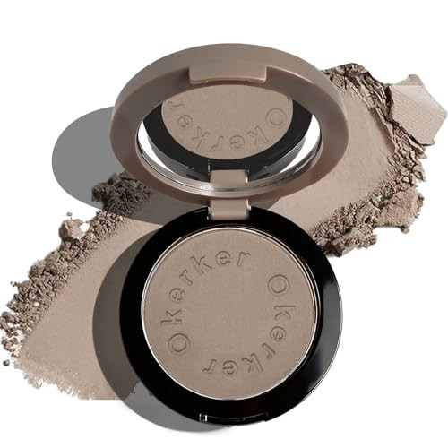 Okerker Cool Toned Contour Palette With Mirror Taupe Grey Contour Powder For Pale Light Cool Toned Skin Nose Contouring Bronzer Powder