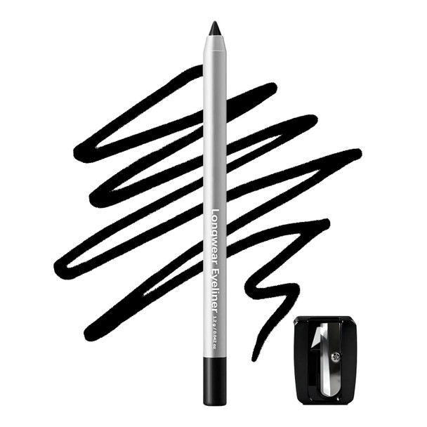 Okerker Blue Eyeliner Pencil Waterproof Smudge-Proof Long-Lasting Eye Liner High-Pigmented Creamy Smooth Formula Ideal For Mature Skin Eye Makeup Pen With Sharpener