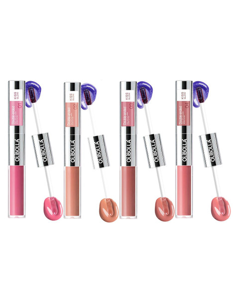 Okerker 2-In-1 Peel Off Lip Liner & Liquid Lipstick Gloss | Long-Lasting Matte Lip Stain & Hydrating Shine | Waterproof Plumping Transfer-Proof Lip Tint For All Skin Types 04