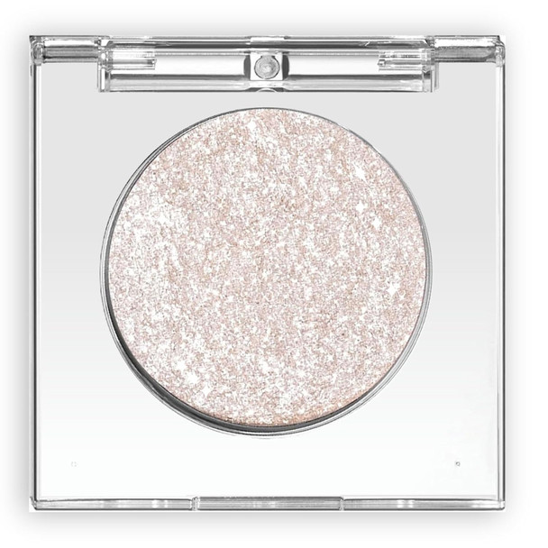Okerker Shimmer Glitter Eyeshadow Palette Korean Eye Glitter Makeup Ultra-Blendable Sparkle Silver Champagne Gold Eye Shadow Single Shade Metallic Pigmented Color