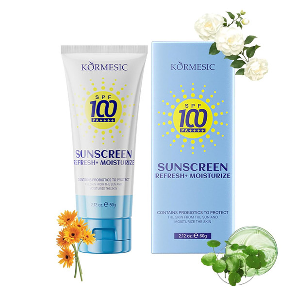 Okerker High Protection Sunscreen For Face & Body Spf100+ Pa++++ | Broad Spectrum Sunscreen With Centella & Jasmine | Waterproof Non-Greasy Hydrating | Perfect For Outdoor Beach Travel & Daily Use