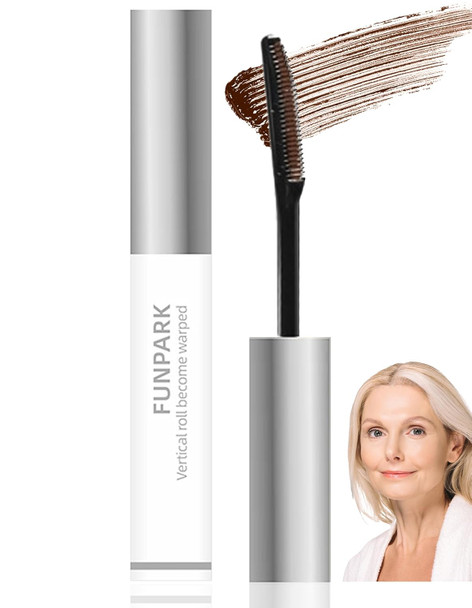 Okerker Black Mascara Primer For Fine Short Lash & Older Women Lengthening | Comb Brush Separates Each Lash No Clumps Lightweight Quick-Dry Formula Waterproof Lower Bottom Lashes Mascara