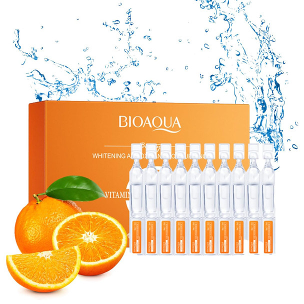 Okerker Vitamin C Serum For Face With Hyaluronic Acid 1.5Ml X 30Pcs Brightening Hydrating Facial Serum Travel Size Skincare For Glowing Skin(1.52 Fl Oz (Pack Of 1))