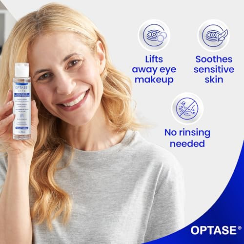 Optase Life Sensitive Eye Makeup Remover Gentle & Effective For All Skin Types - Breakthrough Innovation Vs Traditional Micellar Water - 100Ml