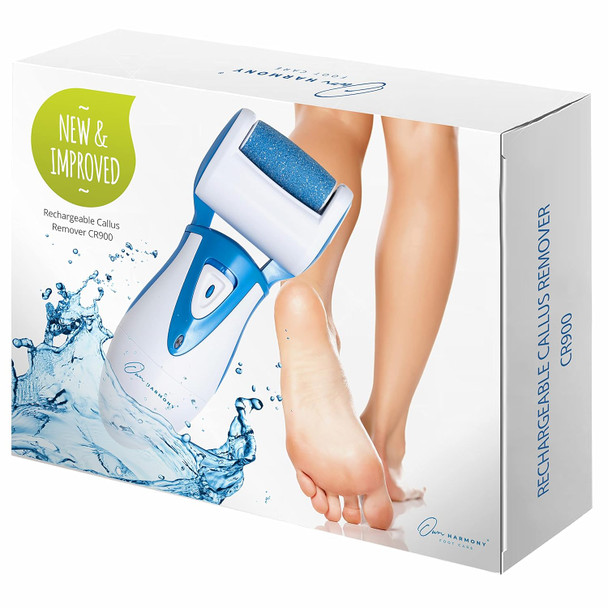 Own Harmony Electric Callus Remover: Rechargeable Electronic Foot File Cr900 By (Tested Most Powerful) Best Pedicure Tools W 3 Rollers Professional Pedi Feet Care Sander For Cracked Heels And Hard Skin