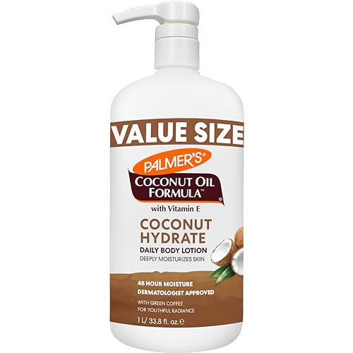 Palmer'S Coconut Oil Formula Body Lotion For Dry Skin Hand & Body Moisturizer With Green Coffee Extract & Vitamin E Value Size Pump Bottle 33.8 Fl Oz (Pack Of 1)