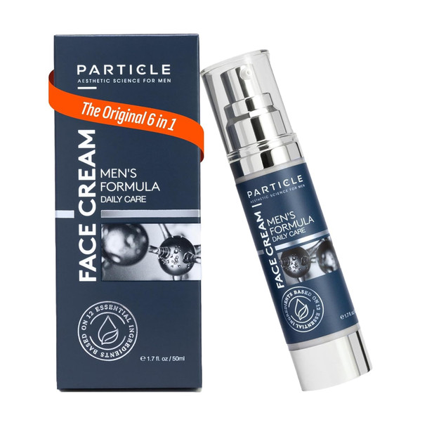 Particle 6-In-1 Face Cream For Men Men S Daily Hydrating Moisturizer With Vitamin C Jojoba Oil Vitamin E & Hyaluronic Acid Skin Care Routine Healthy Skin Support Pack Of 2 1.7 Fl Oz