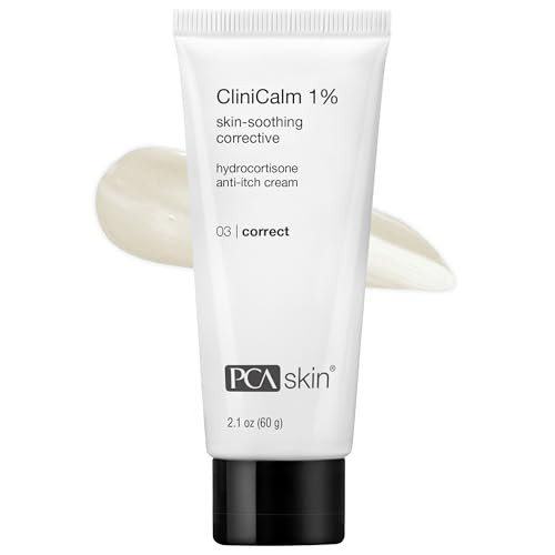 Pca Skin Clinicalm 1% Maximum Strength Hydrocortisone Soothing Cream - Anti Itch Intense Therapy Moisturizing Face & Body Lotion With Aloe For Irritation Eczema Relief Itchy & Dry Skin (2.1Oz Tube)