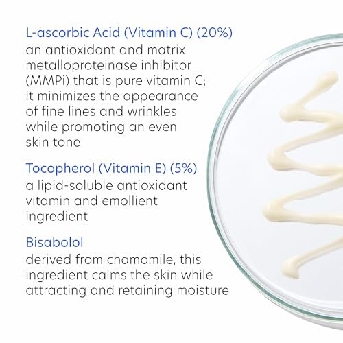 Pca Skin Strength Max Vitamin E And Vitamin C Serum Anti Wrinkle Face Serum For Brightening Skin 1.0 Fl Oz Tube