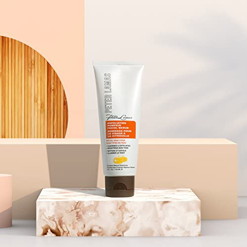 Peter Lamas Naturals Exfoliating Facial Scrub For Sensitive Skin Pumpkin Enzymes And Apricot Grains Face Wash Cleanser Cleanse Purify Protect And Hydrate Vegan Paraben And Sulfate-Free
