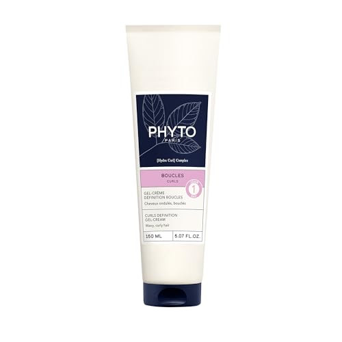 Phyto Curls Definition Gel-Cream Day 1 Silicone-Free Curl Enhancer For Wavy & Curly Hair (2A 3A) 24-Hour Anti-Frizz Natural Hold & Shine 5.07 Fl Oz