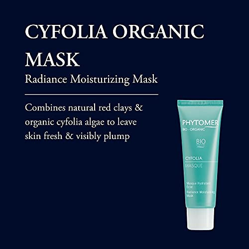 Phytomer Cyfolia Organic Exfoliating Cream | Healthy All-Natural Facial Scrub Exfoliator | Certified Organic | Gentle Face Cleanser | Smoother Softer More Radiant Skin | 50 Ml
