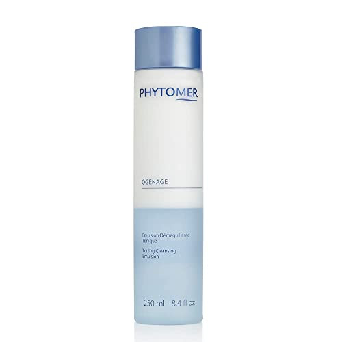Phytomer Og Nage Toning Cleansing Emulsion | Dual Action Face Cleanser Removes Makeup And Tones In One | Purifying Soothing Anti-Aging Facial Cleanser | 250Ml